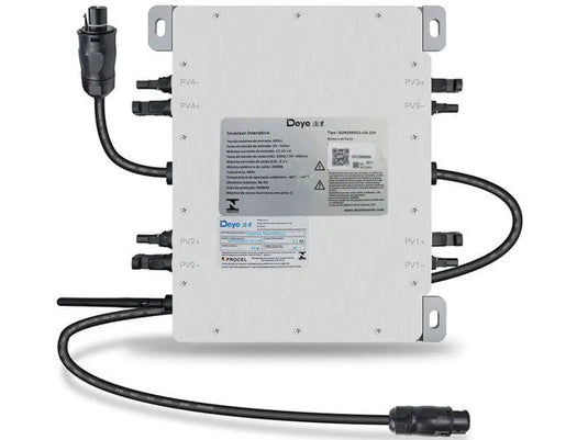 Microinversor Solar Ongrid Deye SUN1000G3-US-220 1kW 220V 2MPPT Monitoramento Wi-Fi DEYE
