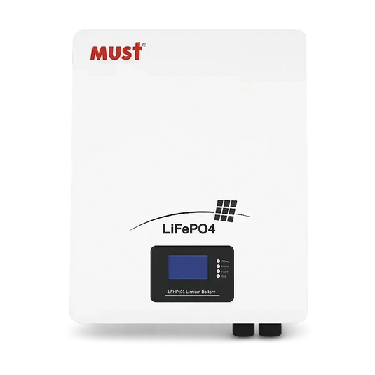 Kit Energia Solar Offgrid 2,44kWp 4 Painel Sunova 610W Inversor Must 5kW 110V Bateria Lítio 5,12kWh MUST