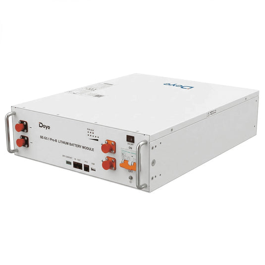 Bateria Solar de Lítio Deye SE-G5.1 Pro B 5,12kWh 48V 100Ah LiFePO4 DEYE