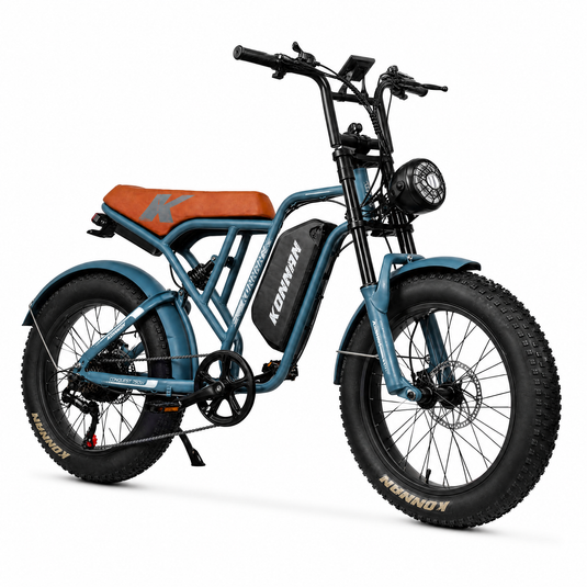 Bicicleta Elétrica 750W Konnan V8S Conquest Bat 48V 18,2 Ah Azul até 32km/h KONNAN