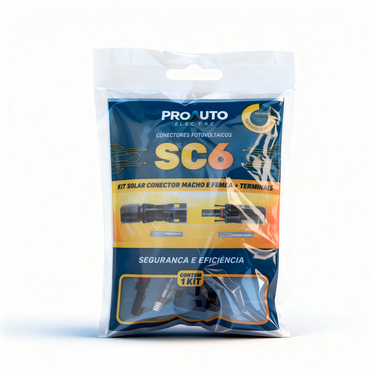 Kit Conector Mc4 PROAUTO Macho + Fêmea PROAUTO
