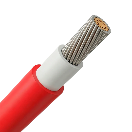 Cabo Solar Proteção UV 25 Metros 4mm Vermelho CABEL