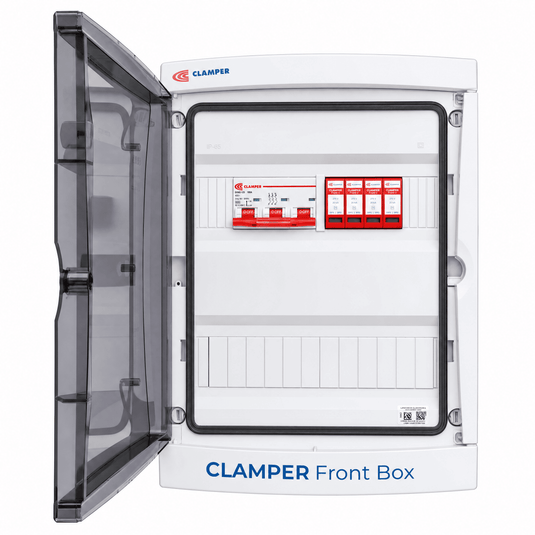 Clamper Front Box Inversor Trifásico 220V até 25KW CA 275V 20KA 3P 100A IP65