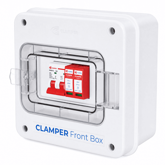 Clamper Front Box Inversor até 4KW CA 275V 20KA 2P 25A IP65