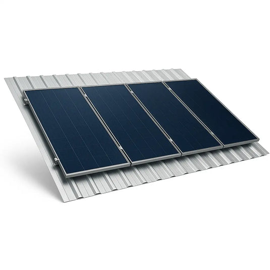 Estrutura de Energia Solar Para Telha Metálica 55cm Perfil Alto Para 4 Placas PRATYC