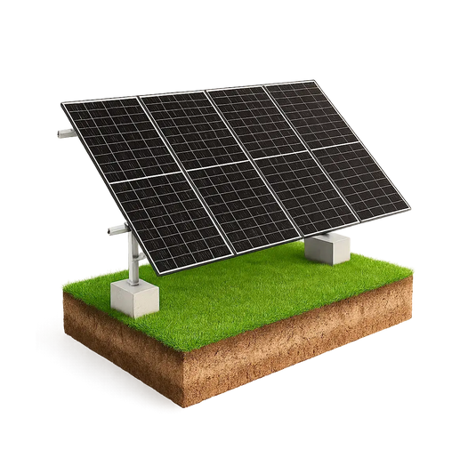 Estrutura de Energia Solar Para Solo 4,8m Para 4 Placas PRATYC