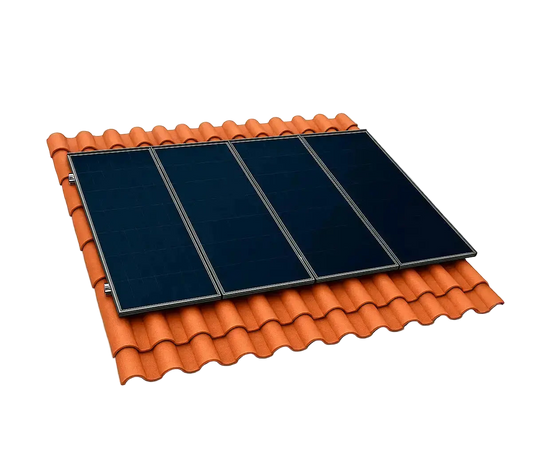 ESTRUTURA DE ENERGIA SOLAR SOLARGROUP PARA TELHA COLONIAL PARA 4 PLACAS PERFIL 1,2M SOLAR GROUP