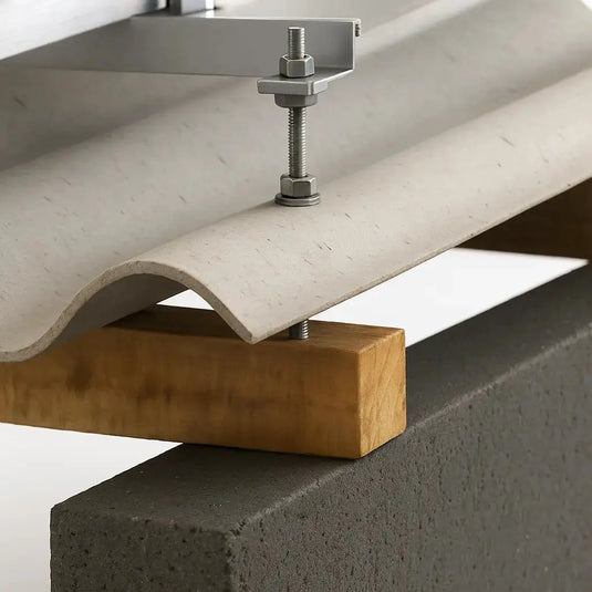 Estrutura de Energia Solar 1,20m Telha Fibromadeira Para 4 Placas PRATYC