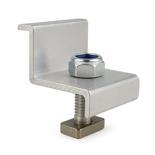 Estrutura de Energia Solar Para Telha Ondulada - Metálica Para 4 Placas Perfil 2,4m PRATYC