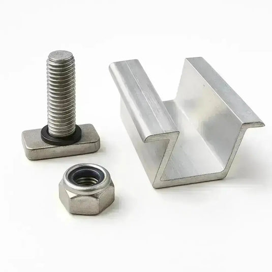 Estrutura de Energia Solar Para Telha Ondulada - Metálica Para 4 Placas Perfil 2,4m PRATYC