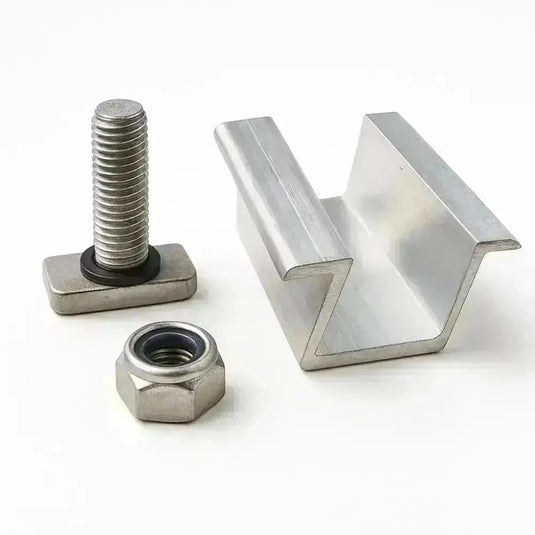 Estrutura de Energia Solar Para Telha Ondulada - Metálica Para 4 Placas Perfil 2,4m PRATYC