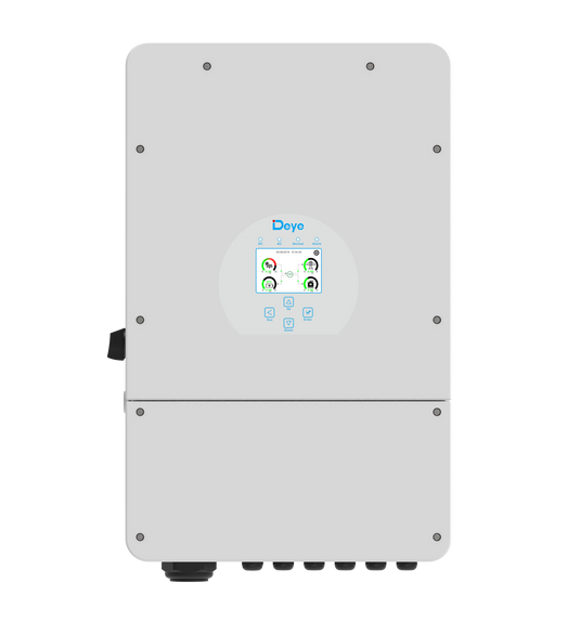 Kit Energia Solar Híbrido 1300kWh Mês 9,92kWp 16 Painel Sunova 620W Inversor Deye 8kW 110/220V Bateria Dyness 5,12kWh DEYE