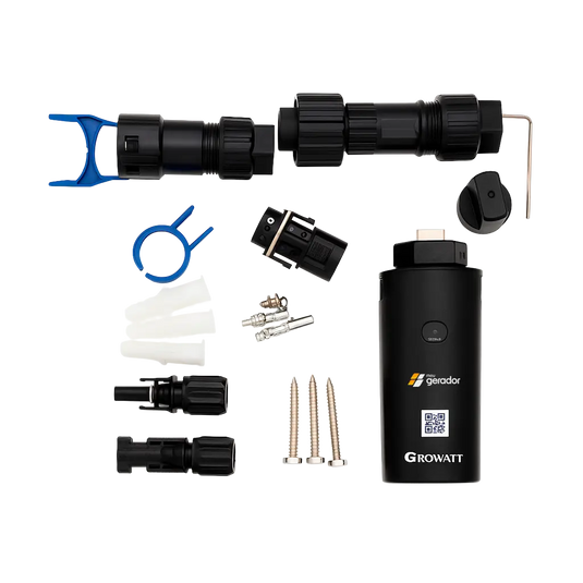 Inversor Solar Growatt Ongrid 3kW X2 MIC3000TL-X2 220V 1MPPT Monitoramento Wifi C/ AFCI GROWATT