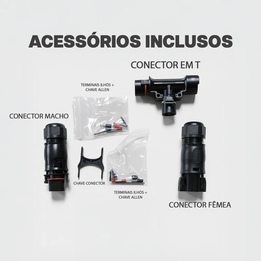 Microinversor Solar Ongrid Deye M225G4-EU-Q0 2,25kW 220V 4MPPT Monitoramento Wi-Fi DEYE