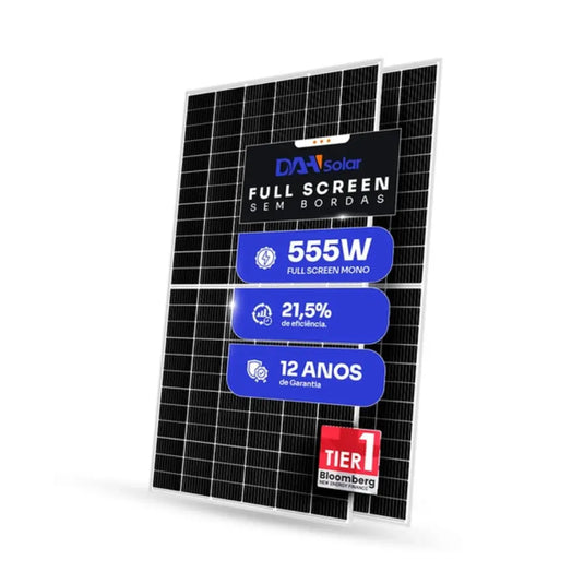Painel Solar DAH 555W HM-72X10-555W Full Screen DAH