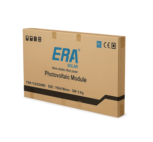 Painel Solar Flexível 250W Era Solar Flex50md Monocristalino Topcon 72 Celulas ERA SOLAR