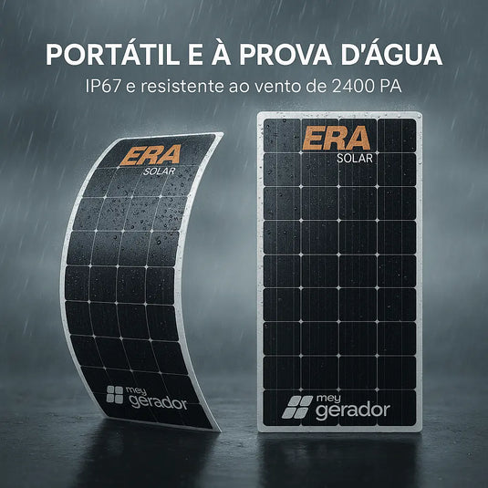 Painel Solar Flexível 250W Era Solar Flex50md Monocristalino Topcon 72 Celulas ERA SOLAR