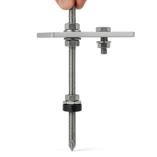 Estrutura de Energia Solar Para Telha Fibrometal Para 4 Placas PRATYC