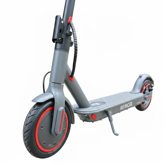 Patinete Elétrico Mymobi 350W Mb350-Pro Bat 36V 10Ah Cinza/Vermelho até 32km/h MYMOBI