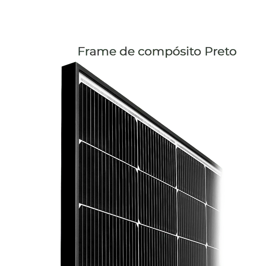 Painel Solar 585W Sunova Full Black Monocristalino HalfCell Ntype SUNOVA