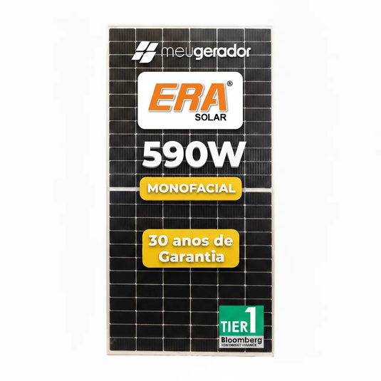 Painel Solar 590W Era Solar Monocristalino HalfCell Ntype ERA SOLAR