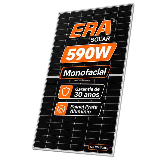 Painel Solar 590W Era Solar Monocristalino HalfCell Ntype ERA SOLAR