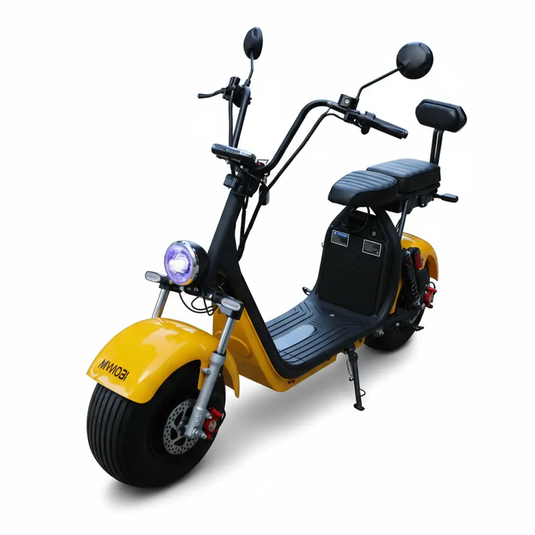 Scooter Elétrica Mymobi 2000W 20Ah 60V Amarelo até 50km/h até 2 Pessoas MYMOBI