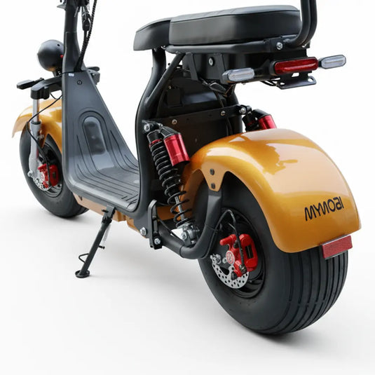 Scooter Elétrica Mymobi 2000W 20Ah 60V Dourado até 50km/h 2 Pessoas MYMOBI