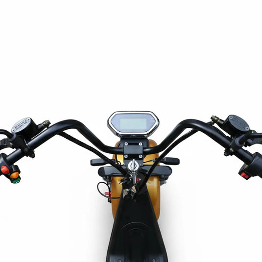 Scooter Elétrica Mymobi 2000W 20Ah 60V Dourado até 50km/h 2 Pessoas MYMOBI