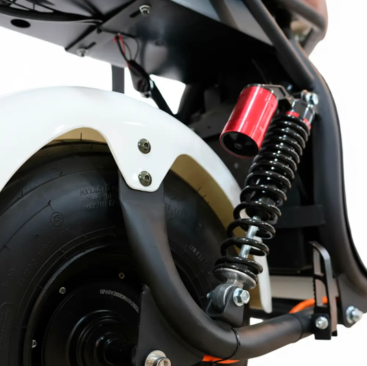 Scooter Elétrica Mymobi 2000W 20Ah 60V Branco Caramelo MYMOBI