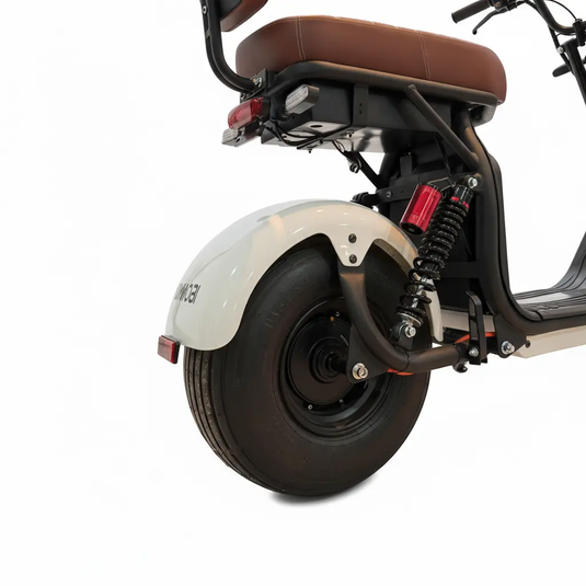 Scooter Elétrica Mymobi 2000W 20Ah 60V Branco Caramelo MYMOBI