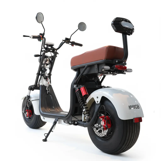 Scooter Elétrica Mymobi 2000W 20Ah 60V Branco Caramelo MYMOBI