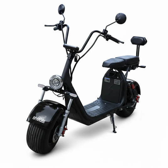 Scooter Elétrica Mymobi 2000W 20Ah 60V Preto até 50km/h 2 Pessoas MYMOBI