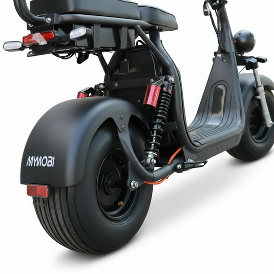 Scooter Elétrica Mymobi 2000W 20Ah 60V Preto Fosco até 50km/h 2 Pessoas MYMOBI