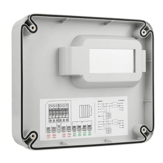 String Box Clamper 1000V 4 Entradas 2 Saídas 4E/2S 20A ou 2 Entradas 2 Saídas 2E/2S em 32A ou 4E/4S em 20A CLAMPER
