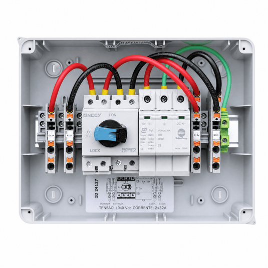 String Box ProAuto 2 Entradas 1 Saída 1040V 32A SBC-1E/2E-1S/2S-32A-1040VCC PROAUTO