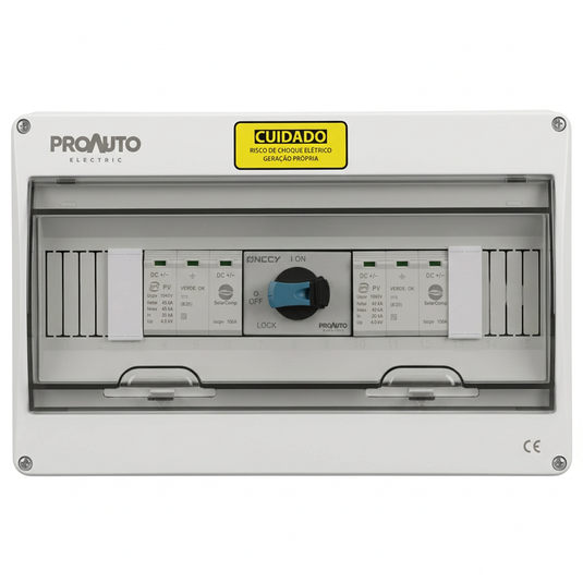 String Box ProAuto 2 Entradas 2 Saídas 1040V 2 x 23A SBC -1E/2E-1S/2S 15DIN PROAUTO