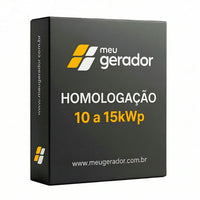 Homologação Energia Solar Fotovoltaico de 10 a 15kWp (1400kWh a 2000kWh/mês)