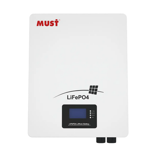 Bateria Solar de Lítio Must 5.12kWh 48V 100Ah 6000 Ciclos LP16-48100 MUST