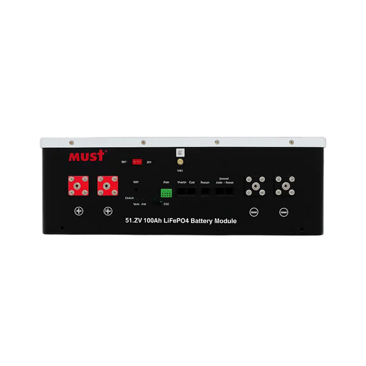 Bateria Solar de Lítio Must 5.12kWh 48V 100Ah 6000 Ciclos LP16-48100 MUST