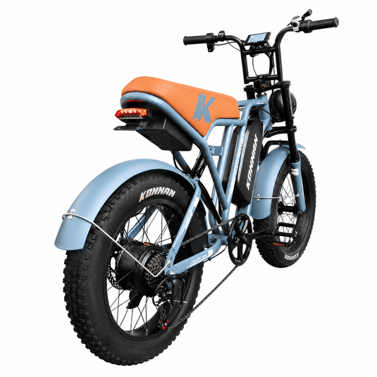 Bicicleta Elétrica 750W Konnan V8S Conquest Bat 48V 18,2 Ah Azul até 32km/h KONNAN