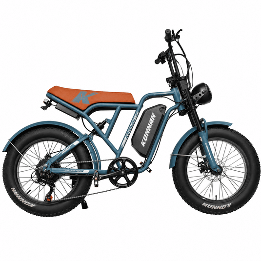 Bicicleta Elétrica 750W Konnan V8S Conquest Bat 48V 18,2 Ah Azul até 32km/h KONNAN