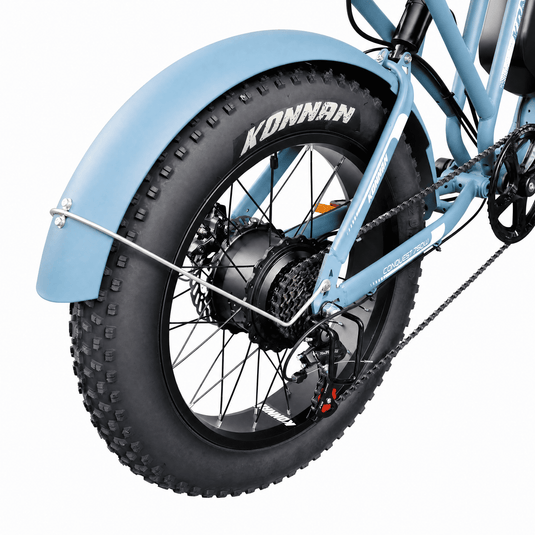 Bicicleta Elétrica 750W Konnan V8S Conquest Bat 48V 18,2 Ah Azul até 32km/h KONNAN
