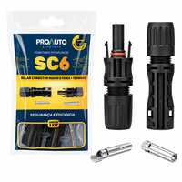 Kit Conector Mc4 PROAUTO Macho + Fêmea (par)
