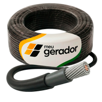 Cabo Solar Proteção UV 25 Metros 4mm Preto