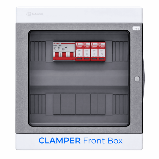 Clamper Front Box Inversor Trifásico 220V até 15KW CA 275V 20KA 3P 63A IP65