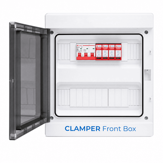 Clamper Front Box Inversor Trifásico 220V até 15KW CA 275V 20KA 3P 63A IP65