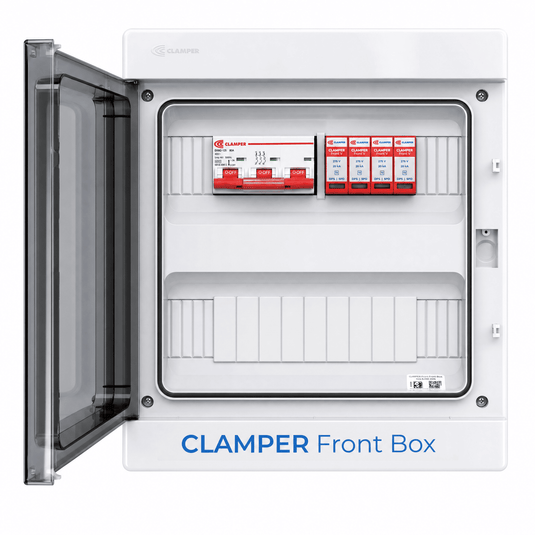 Clamper Front Box Inversor Trifásico 220V até 20KW CA 275V 20KA 3P 80A IP65