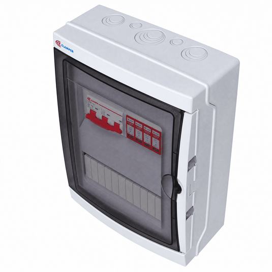 Clamper Front Box Inversor Trifásico 220V até 25KW CA 275V 20KA 3P 100A IP65