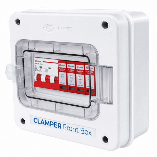 Clamper Front Box Inversor Trifásico 380V até 20KW CA 275V 20KA 3P 40A IP65